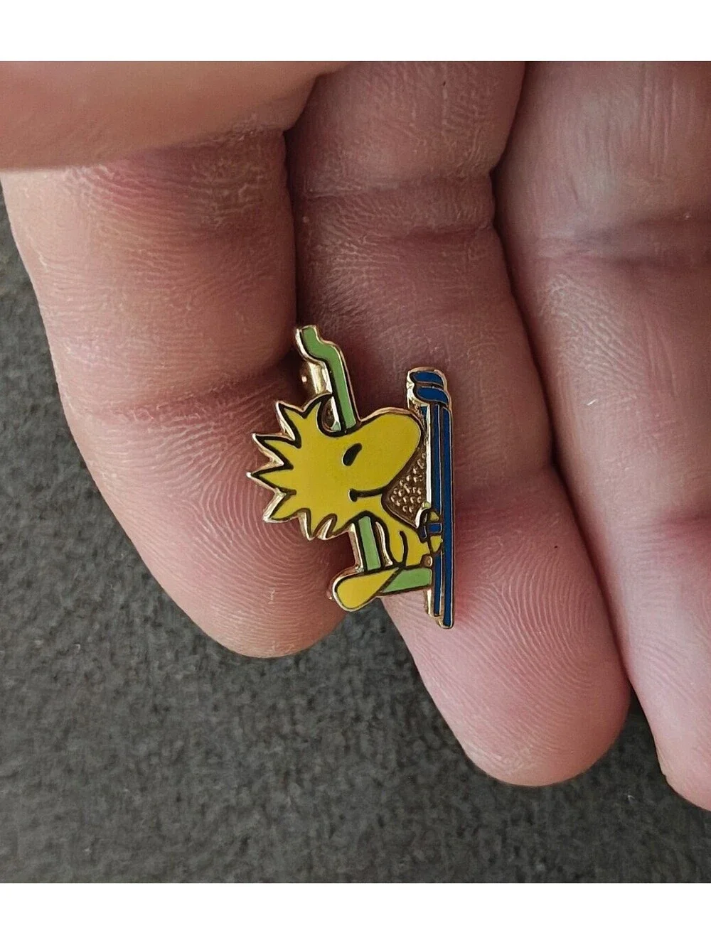 1970s Peanuts Woodstock Riding a Ski Lift.